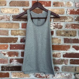Gray Nike Dri-Fit Racerback Tank Top